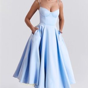 House of CB mademoiselle Light Blue Dress, NWOT, size small